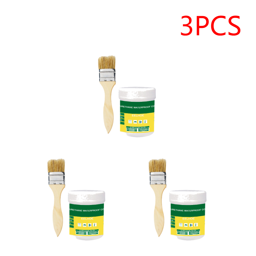 1/2/3 Stuks 30-300G Waterdichte Coating Kit Transparante Onzichtbare Pasta Lijm Met Borstel lijm Reparatie Thuis Dak Badkamer: Donkergrijs