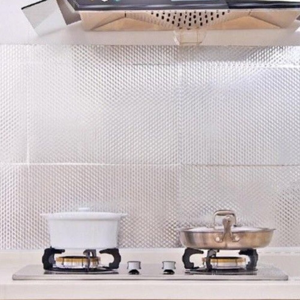 Selvklæbende høj temperatur vandtæt olie-bevis aluminiumsfolie hjem køkkenvæg