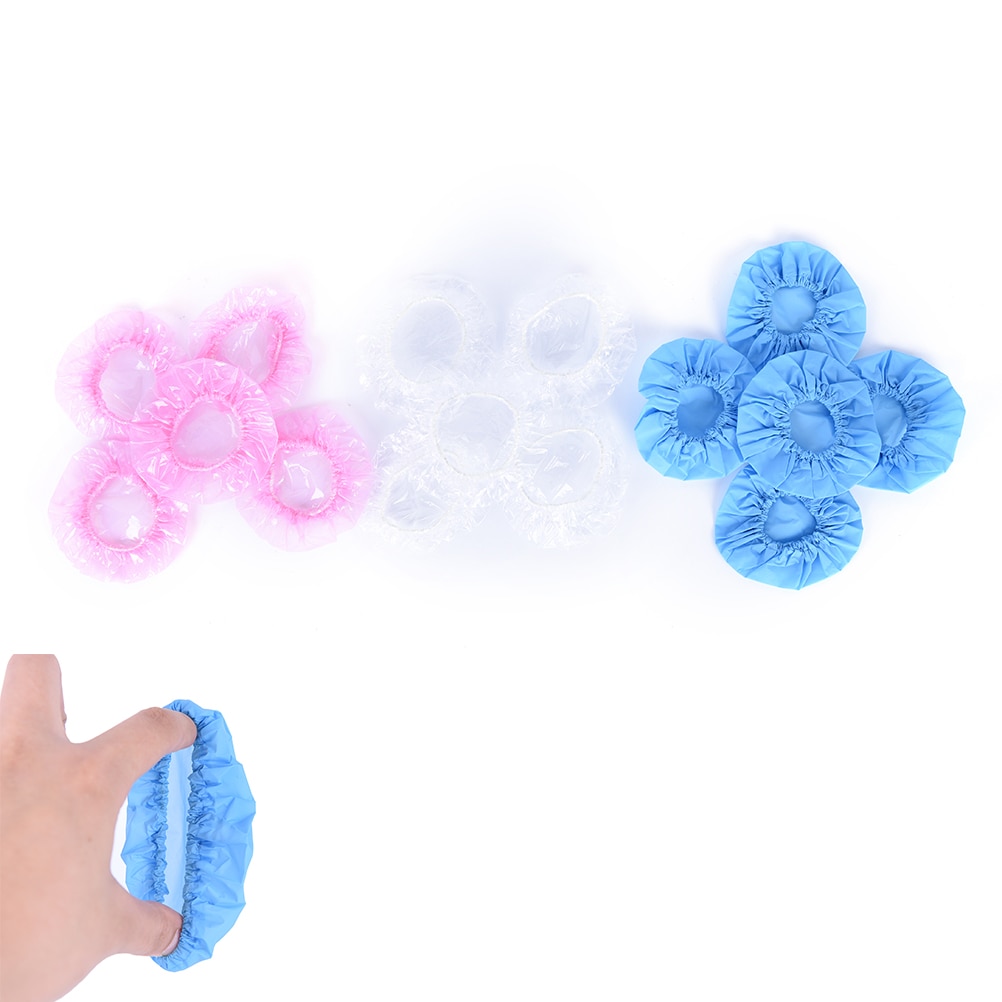 20PCS/Bag Disposable Salon Clear Ear Cover Ear Protection Hair Dye Protect Cap Hair Color Styling Tool Accessories