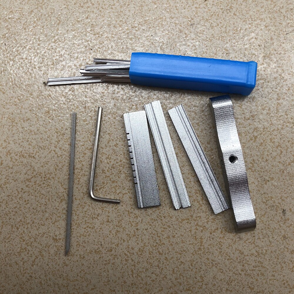 Outil en feuille d&#39;étain pour serrurier, ensemble d&#39;outils de sélection de serrure, ouvre-porte, ensemble d&#39;outils de serrurier