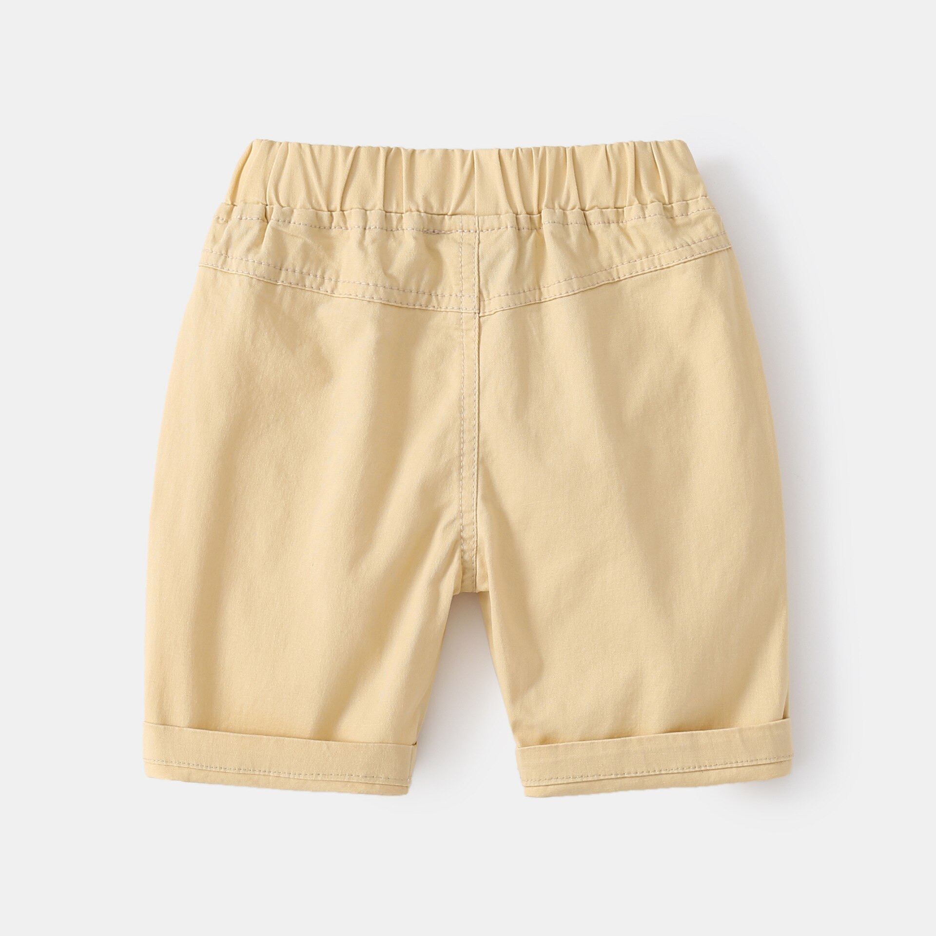 Short d'été en coton uni pour garçons, vêtements décontractés, à la , 3-8T