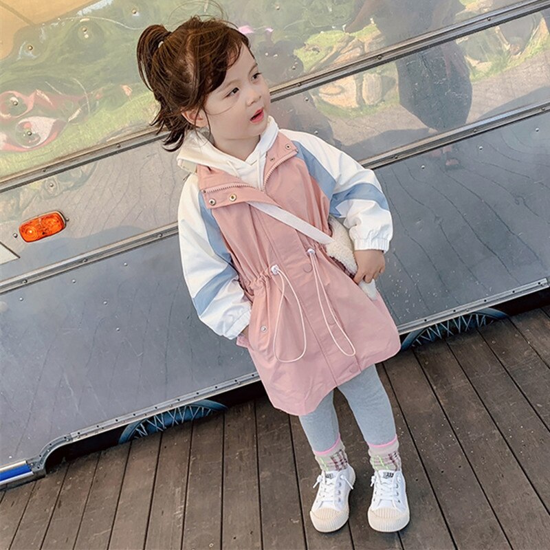 Kapuzenjacke Für Kleinkinder - Leichte Windjacke Für Frühling In Baumwollmischung