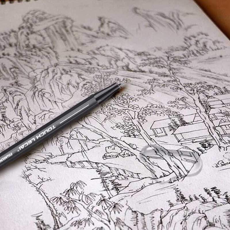 Bolígrafo Pigma micron de color negro, perfilador de delineador, rotuladores de dibujo a prueba de decoloración, suministros de arte, Manga, cepillo de escritura de cómic