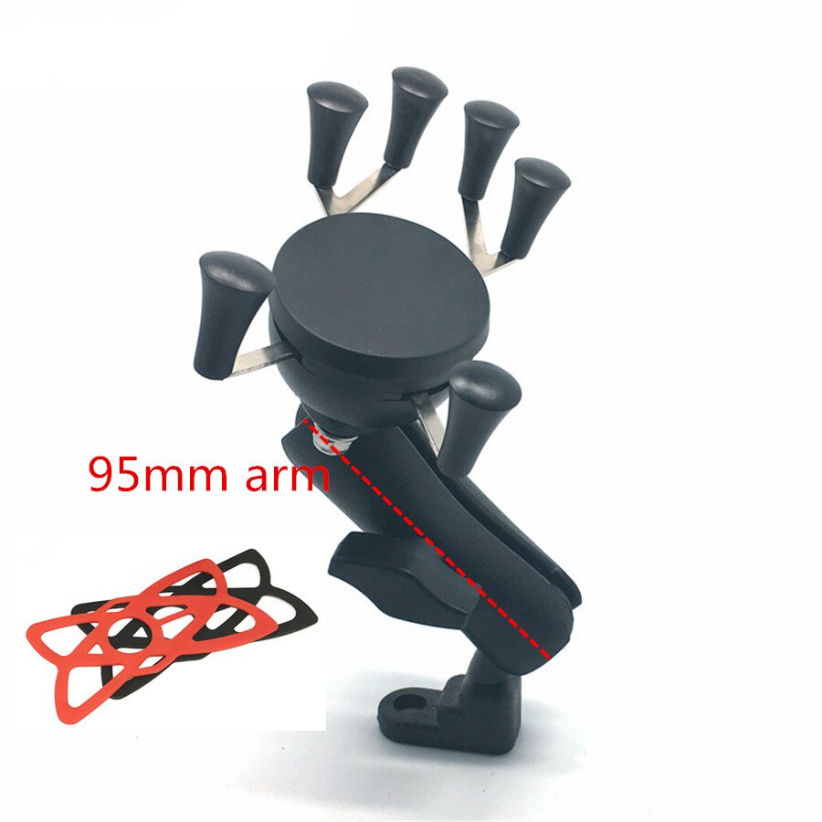 Jadkinsta Motorcycle Webgrip Phone Mount 1 Inch Ball Mount Phone Holder for Gopro and Smartphones: G