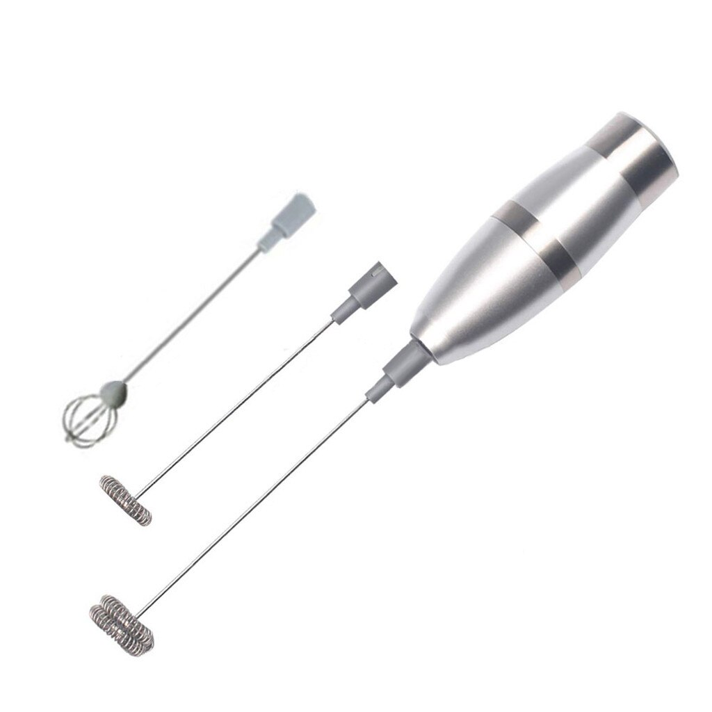 Egg Set Handheld Electric Stir Stick Blender Milk Frother Foamer Whisk Head Agitator Mixer Kitchen Coffee Stirrer Maker Tool: Default Title