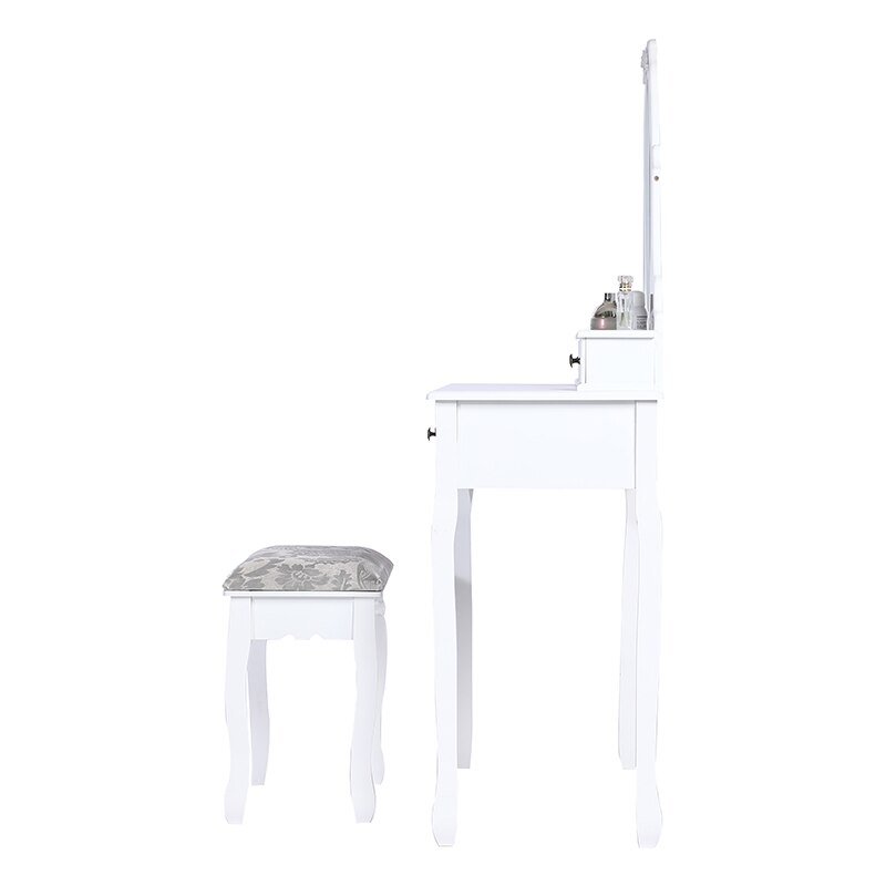 Nordic Dresser For Bedroom Dressing Table Small Apartment Modern Minimalist Single Mini Dressing Table With LightMirror HWC