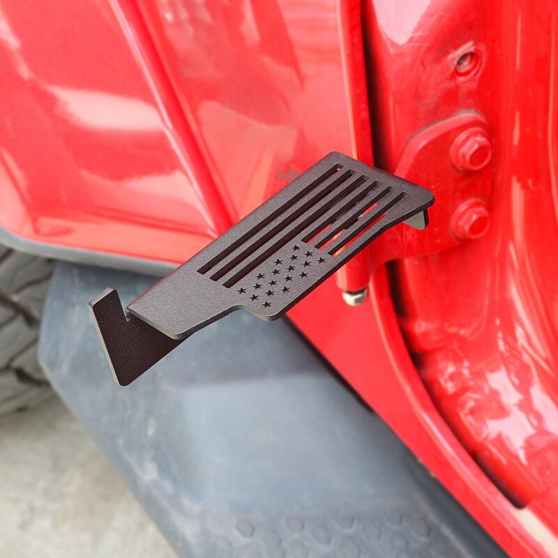 Araba kapı dış istirahat pedalı demir Kick Panel menteşeleri ayak Jeep
