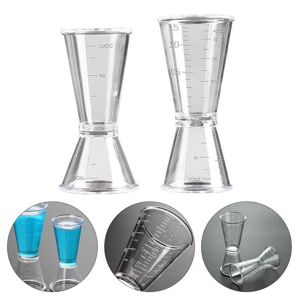 10/20ml /20/40ml Cocktail Shaker Measuring Cup Kitchen Bar Tool Scale Cup Beverage Alcohol Measuring Cup Kitchen Gadget
