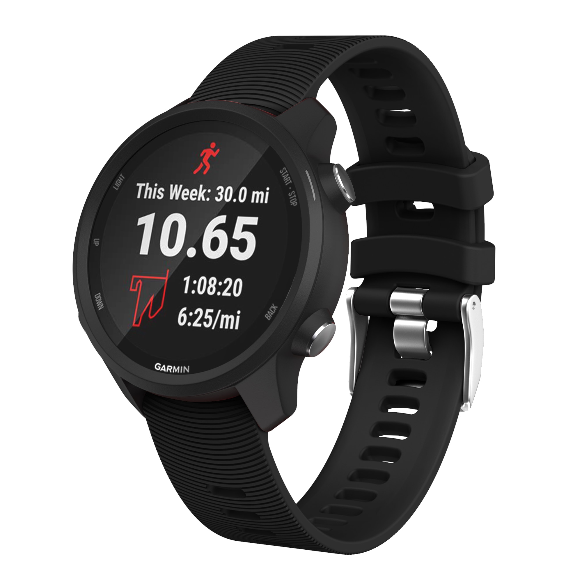 Correa de reloj de silicona deportiva de 20mm para Garmin Forerunner 245 245M 645 vibractive 3 pulsera inteligente correa de reloj pulsera colorida