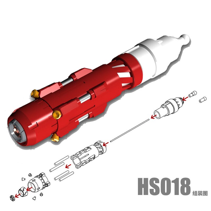Gundam Science-Fiction Model Details Modificatie Onderdelen: HS018