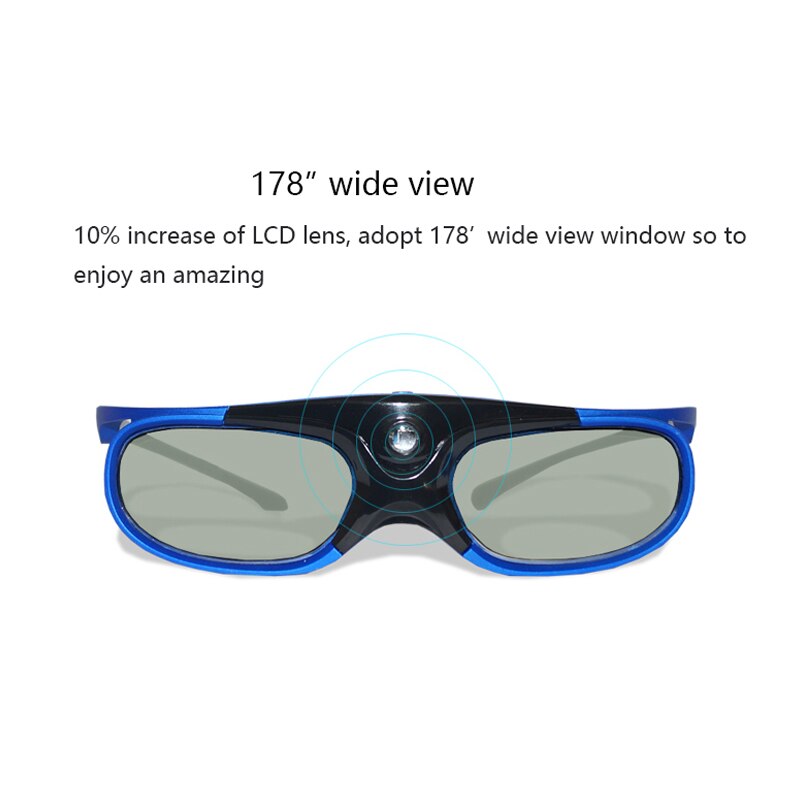 Bluetooth 3D Aktive Shutter Brille High Definition Brille für DLP-Link Projektor TV LSMK99