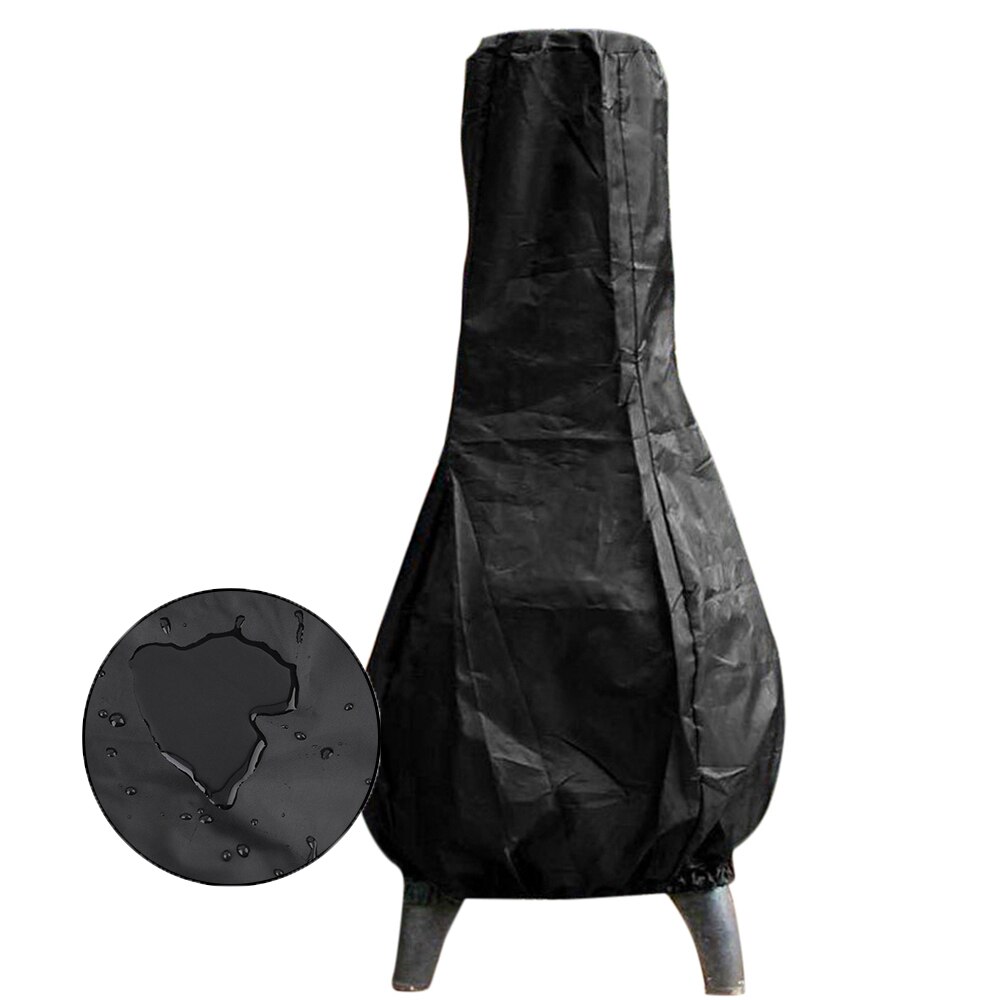 Outdoor Chiminea Cover Waterproof Protective Sleeve Fireplace Cover Camp Heater Bag Heating Covers Warmer Heating Stove Tent: Default Title