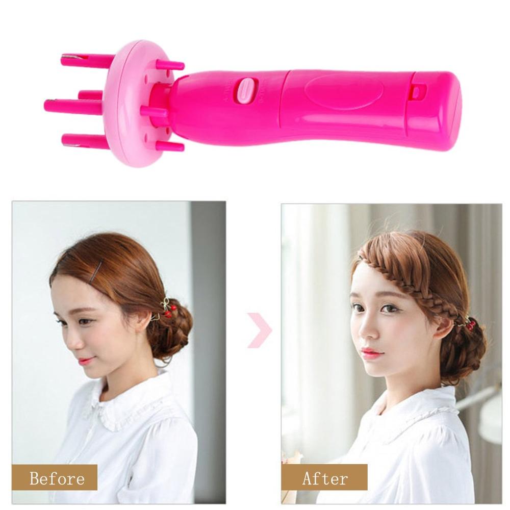 Electric Hair Braider Automatically Braid Machine Electric Hemp Flowers Hair Braide Hair Styling Tools Hair Braider Device Kit