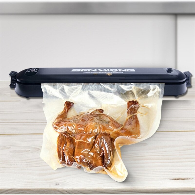 Vacuum Food Sealer 220V/110V Automatic Commercial Household Food Vacuum Packing Machine Electric Vacuum Sealer Include 5Pcs Bags