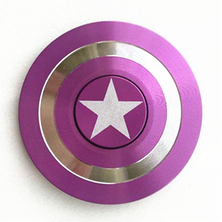 Captain America Schild Fingertip Gyroskop Aluminium Finger Dekompression Spielzeug: Rot