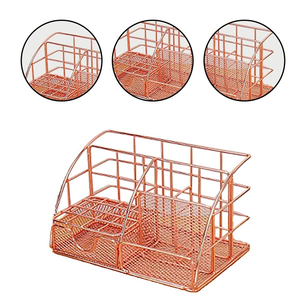 Desk Organiser Metal Office Organiser Storage Rack Shelf Office Table Decoration Rack Home