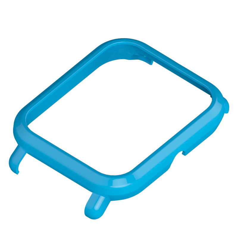 Funda para Huami Amazfit Bip Band, accesorios para reloj inteligente, marco Protector de PC, correa de muñeca de silicona para Amazfit Bip: Azul
