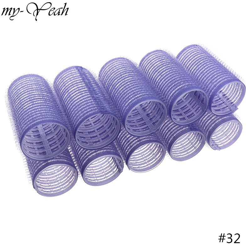 10pcs/Lot Different Size Self Grip Hair Rollers Magic Curlers DIY Home Use Hairdressing Roller Hair Styling Tool DIY Home