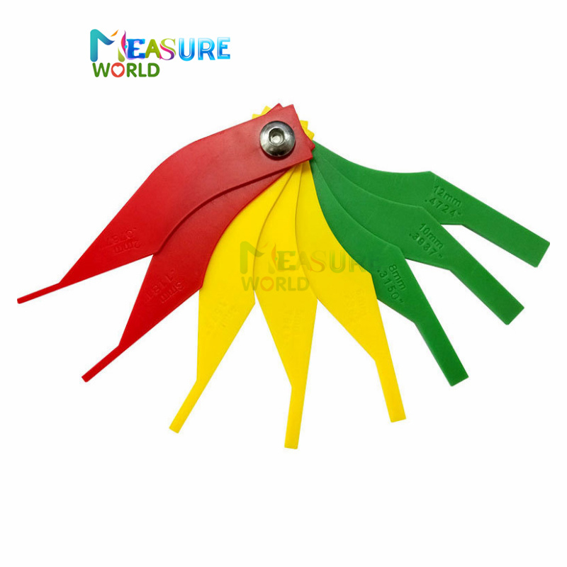 8 In 1 Brake Pad Measuring Tool Gauge Feeler Tester Scale Lining Thickness Wear Meter Thickness Gauge Handy Measuring