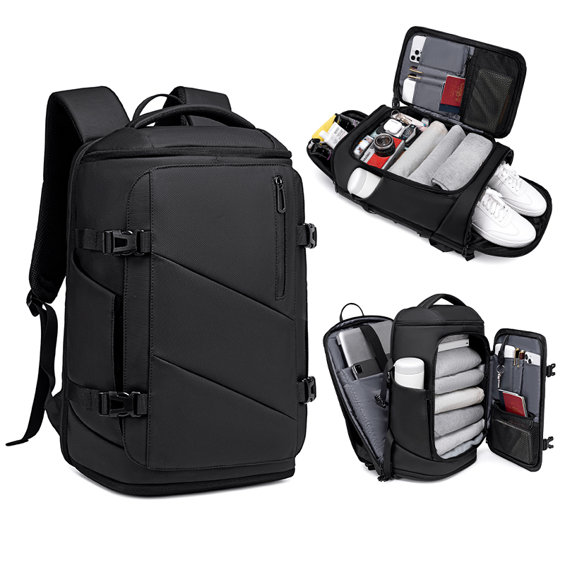 FENRUIEN Rucksack Herren-Geschäft-Reiserucksack mit großer Kapazität, multifunktionaler, unabhängiger Schuhbehälter, 16-Zoll-Laptop-Rucksack