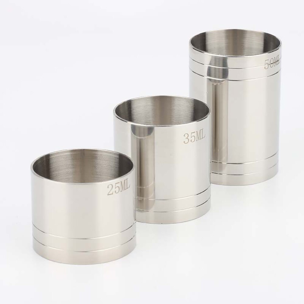Wine Measures Bar stainless steel Jigger Spirit Shot Measure Cup Measure Cup Wine Measure Cups for Bars Making Mixed Drinks