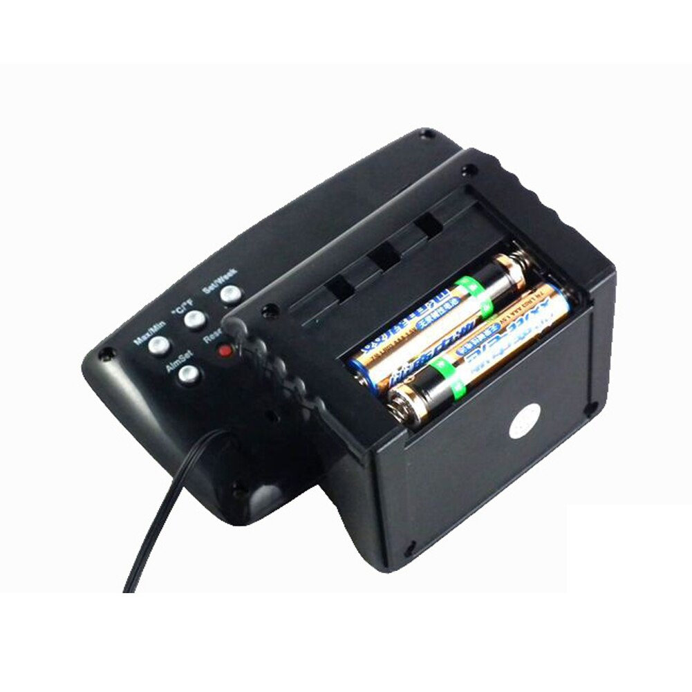 Køretøjstermometer med måleværktøj til uret bilsæt elektronisk ur digitalt display urtermometre autos