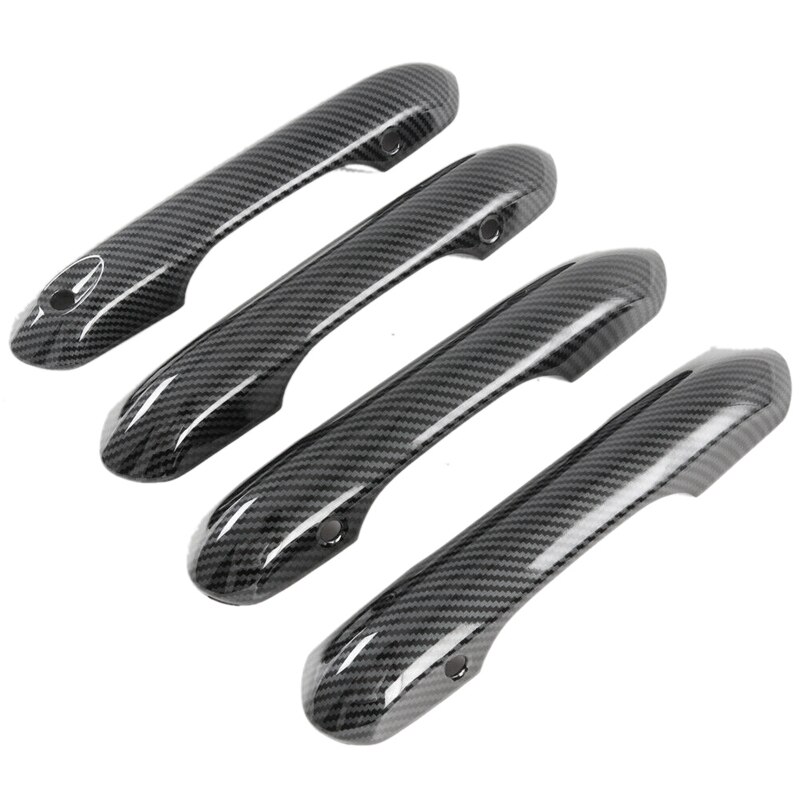 Abs Carbon Fiber Exterieur Side Deurklink Protector Cover Trim Voor Ford Explorer