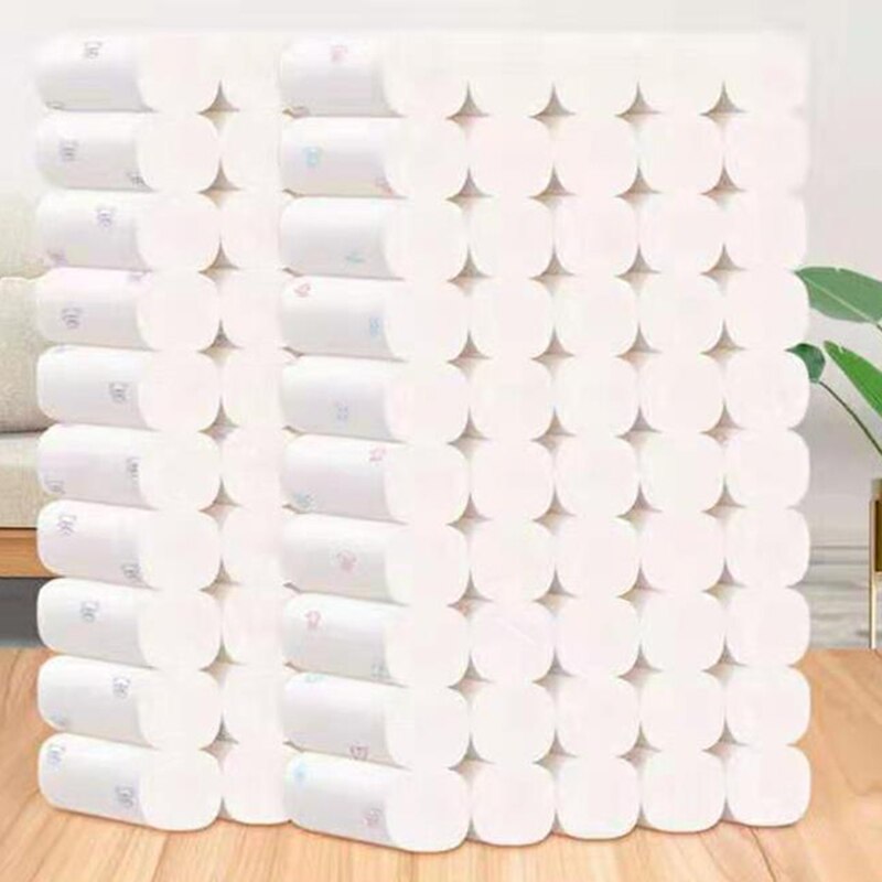 Rollo de papel de baño estampado de dibujos animados para el hogar, para sala de estar, papel higiénico de capa, 1 Uds.