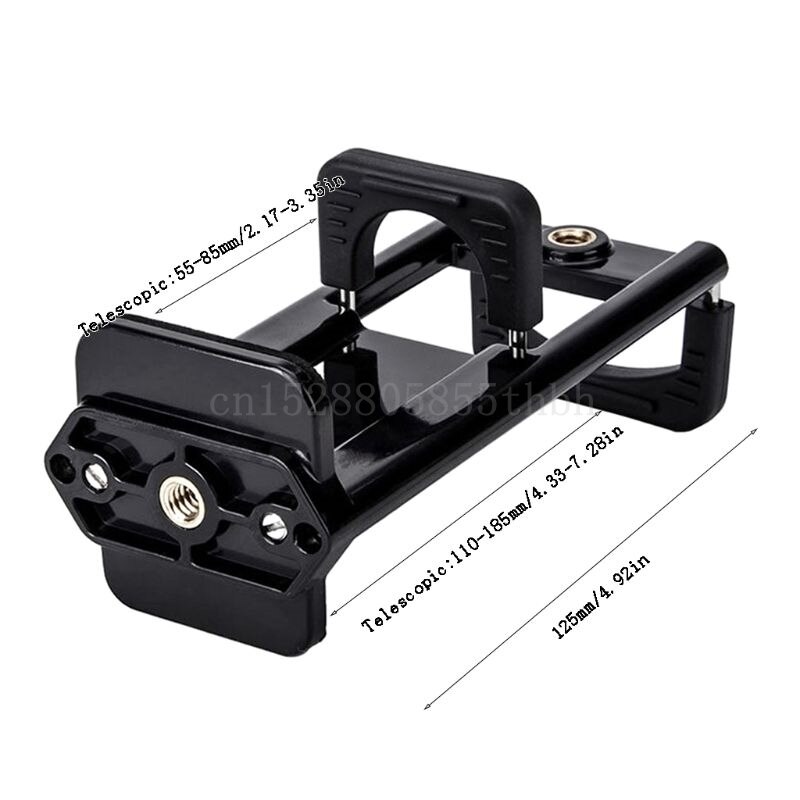 2In1 Tripod Mount Phone Tablet Holder Clip for iPhone Cellphones Clamp Stand