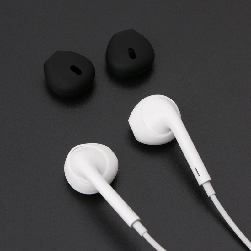 Funda de silicona blanda para auriculares, almohadillas para auriculares para iPhone, Samsung, Xiaomi, Huawei, 1 par