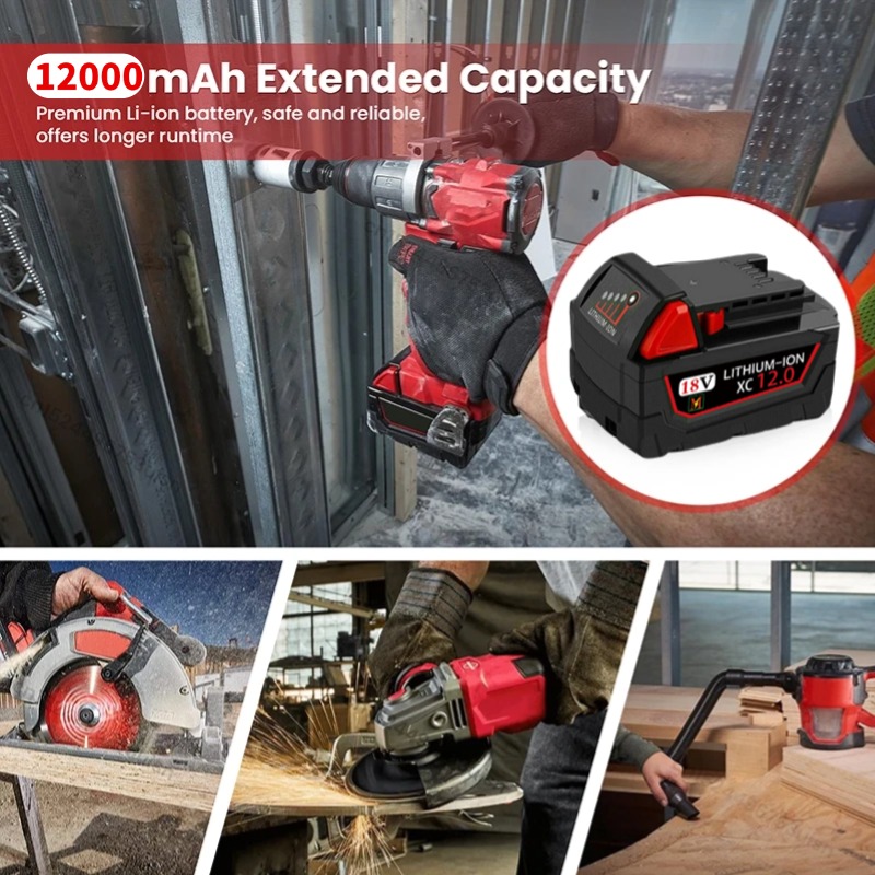 18V für Milwaukee m18 xc Ersatz-Lithium batterie 48-11-310 48-11-3100 48-11-3100 48-11-3100 48-11-22 400-22 400-20 411-22