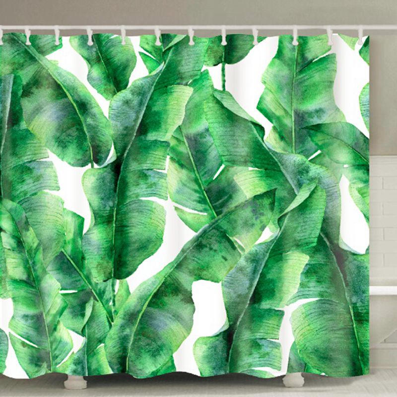 180x180cm vert plantes en pot rideau de douche pour salle de bain imperméable imprimer Cactus succulentes rideau de bain avec 12 crochets: B7