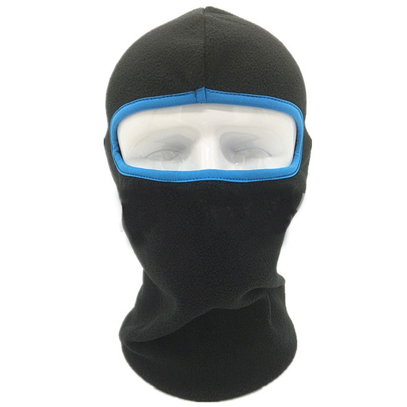 Masque de moto anti-vent et anti-poussière | Casquette garde au , équipement de conduite souple TTK OM04: black blue