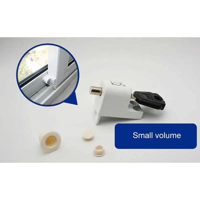 Ventana corredera Patio tornillo cerradura de puerta llave empuje bebé protección de seguridad para niños puerta antirrobo ventana cerradura de seguridad juego de capturas