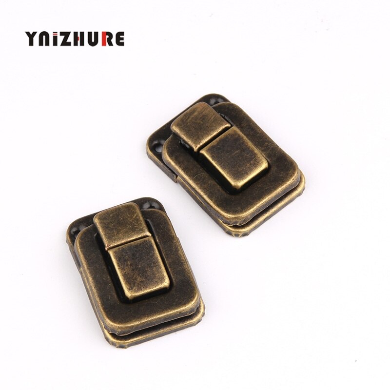4Stck 27*40MM Koffer Verriegelungen Antike Holz Kasten Schnalle Metall Schnalle Bronze- Trompete Taiping Kasten Schließe Schnalle