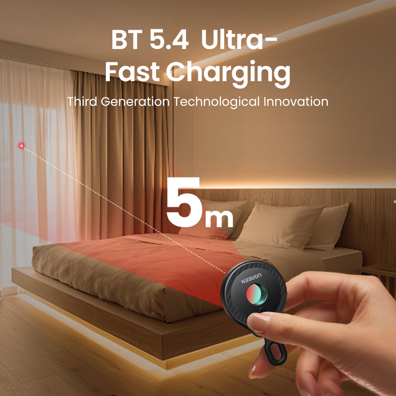 UGREEN Camera Detector for Hidden Camera Security Protection Hotel Pinhole Lens Detect Gadget Anti-Peeping Candid Detector