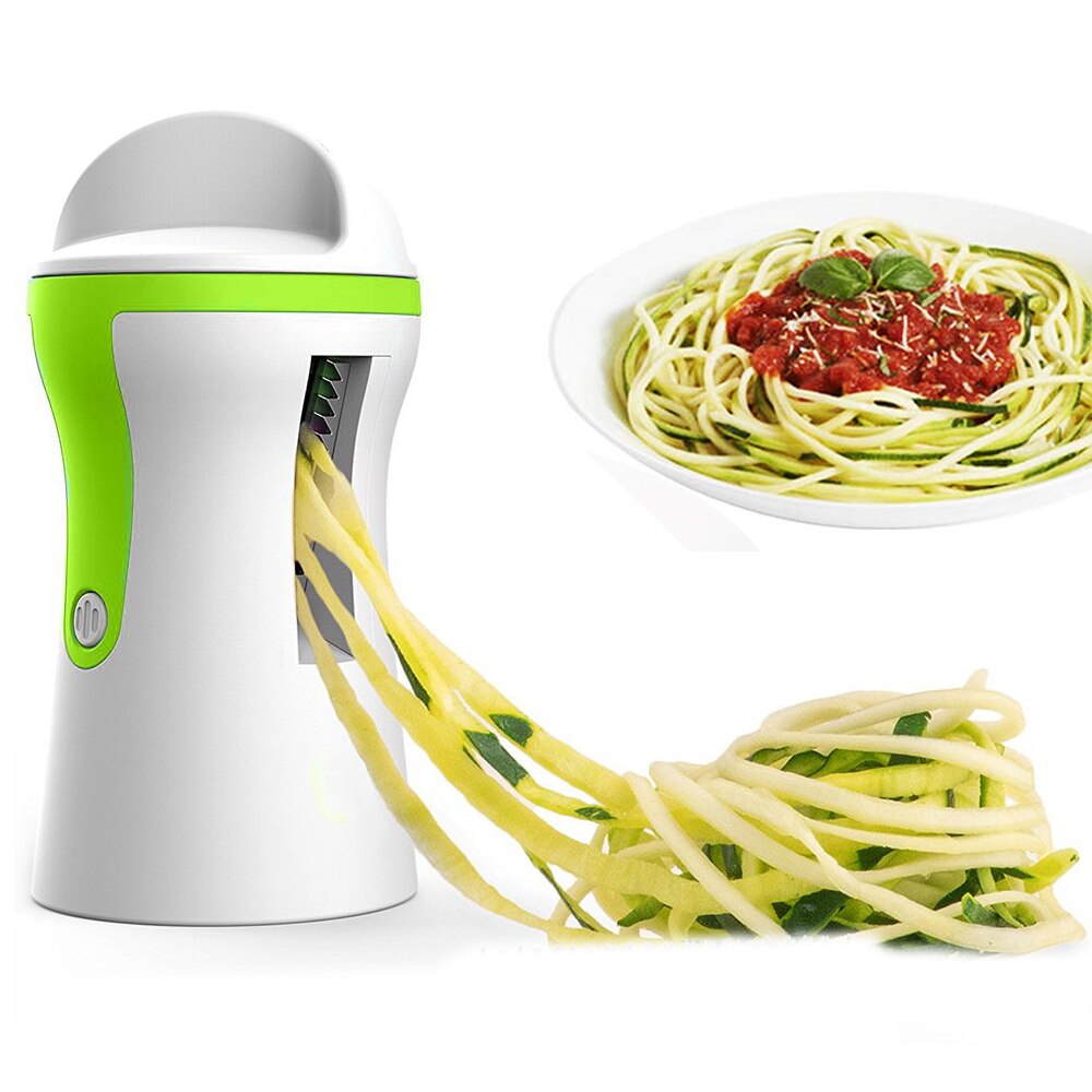 Draagbare Groentesnijder Handheld Spiralizer Peeler Spiral Slicer Rvs Voor Aardappelen Spaghetti Keuken Accessoires