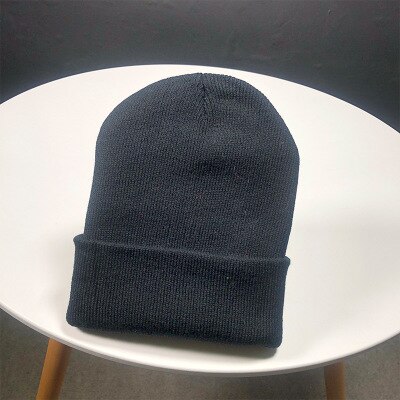 Otoño e Invierno clásica hombres y mujeres con el mismo color fluorescente línea cap tejido sombrero lana hip hop sombrero: 04