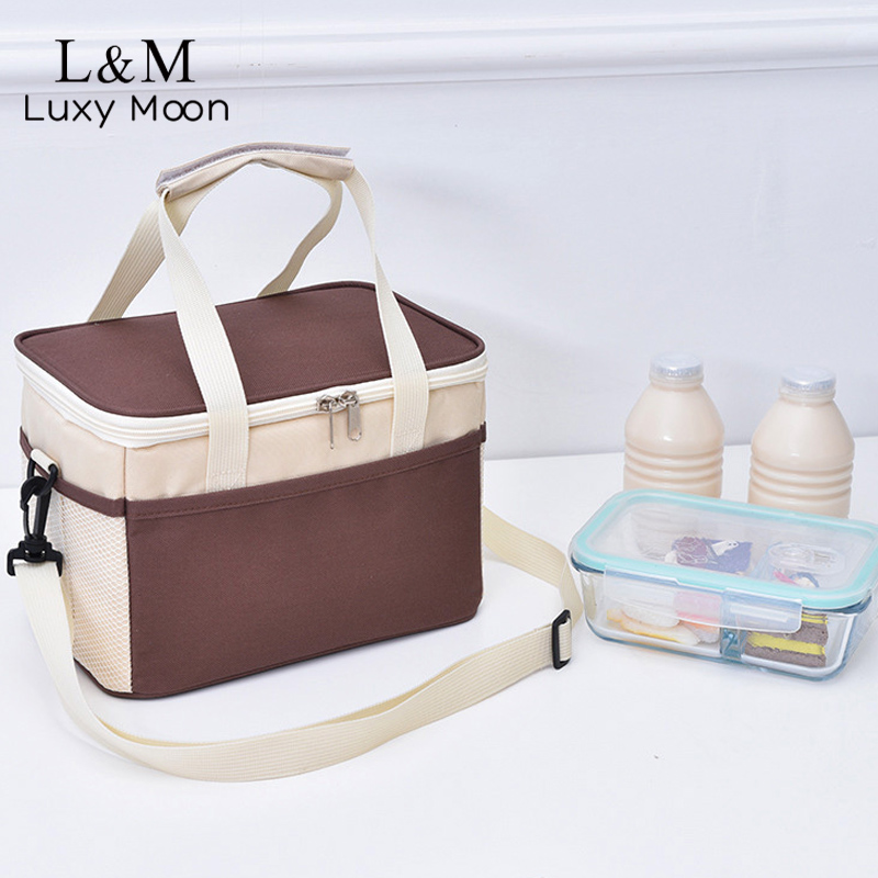 Thermische Lunch Tas Voor Werk Outdoor Picknick Koeltassen Koelkast Reizen Geïsoleerde Ice Pack Draagbare Opslag Container X385H