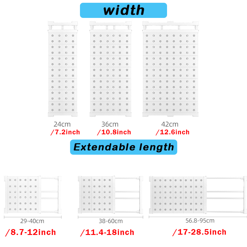 Adjustable Closet Organizer Storage Shelf Wall Mounted Kitchen Rack Space Saving Wardrobe Decorative Shelves Cabinet Holder