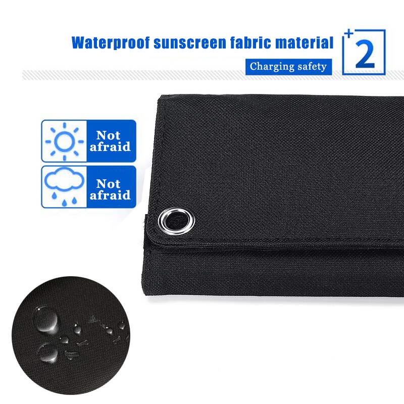 16W/20W 5V Folding Solar Panel USB Output Foldable Solar Power Cells Charger Portable Solar Panel For Cell Phone Camping Outdoor