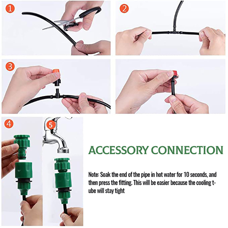 Garden Drip Irrigation System Water-saving Automatic Irrigation Equipment Suitable for Garden Greenhouses Plant Watering Kits