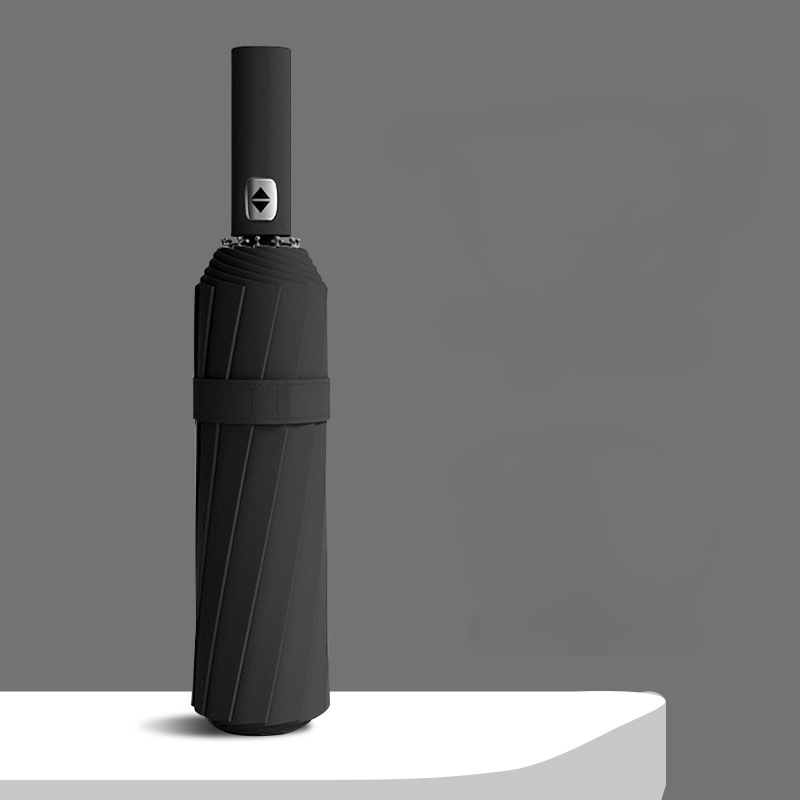 Paraplu Volautomatisch Heren Zakelijk Dubbel gebruik Opvouwbaar Zonwering Zonnescherm Reclameparaplu Parasol Paraplu: Rood
