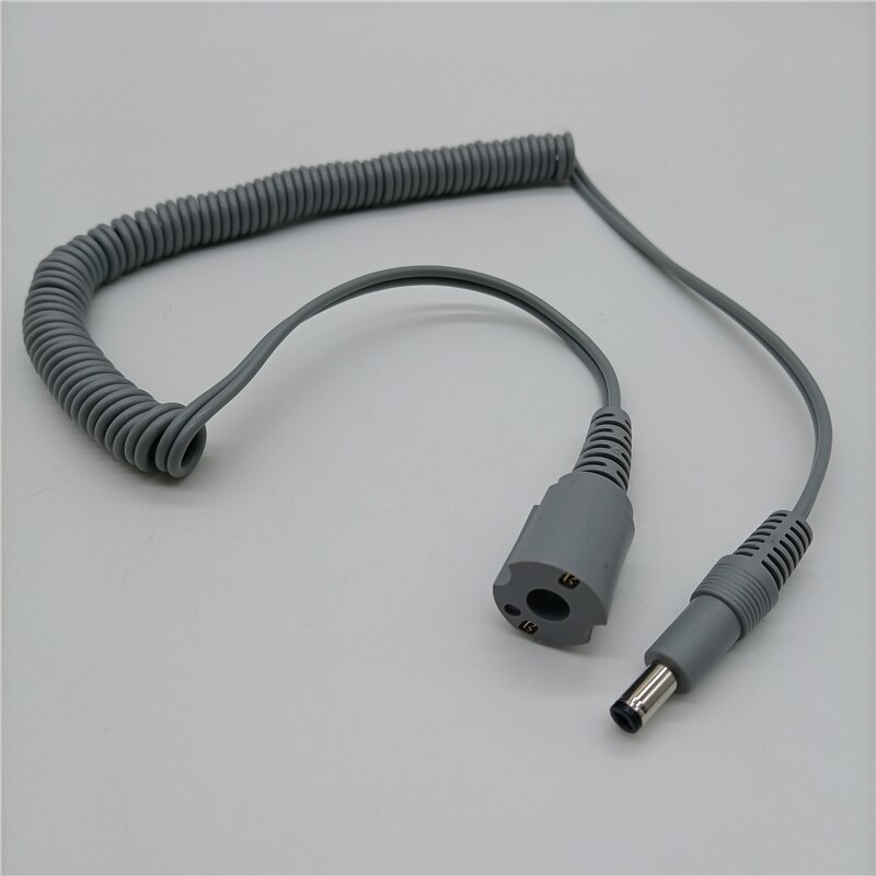 Strong Manicure machine Accessories Nail Drill Handpiece Cord power Cable For Electric Nail Drill 10mm Gray Handle Rope: 1 pcs DC plug