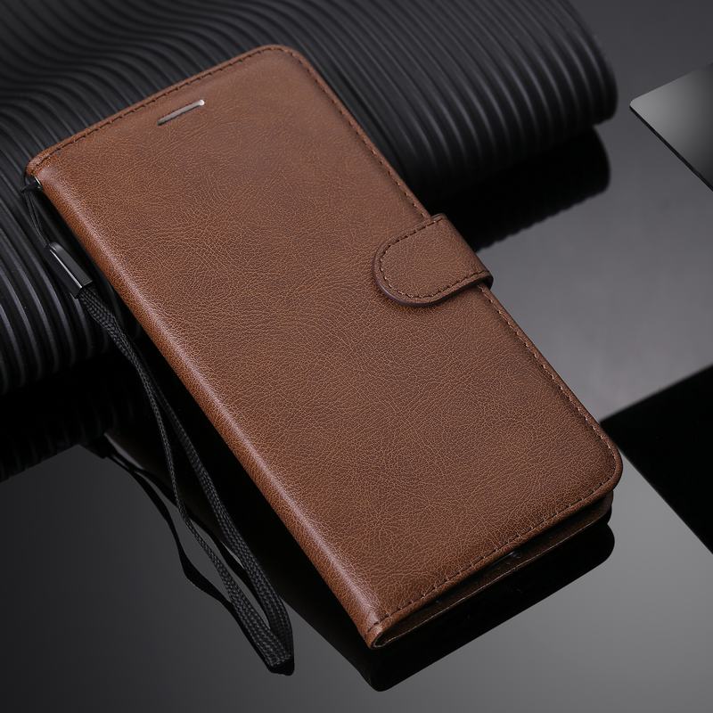 Capa tipo carteira para xiaomi mi 9 se mi9, capa em couro, com espaço para cartões, para xiaomi mi 9: For Mi 9 / Brown