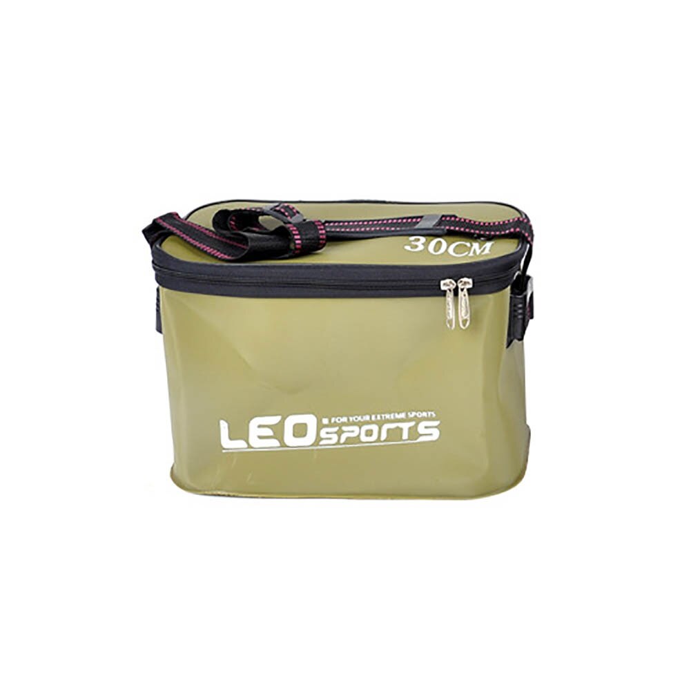 Portable Live Fish Box EVA Folding Fishing Bucket Outdoor Camping Water Container Fishing Gear Storage Bag Wear Resistant Bucket: G 30x20x20cm