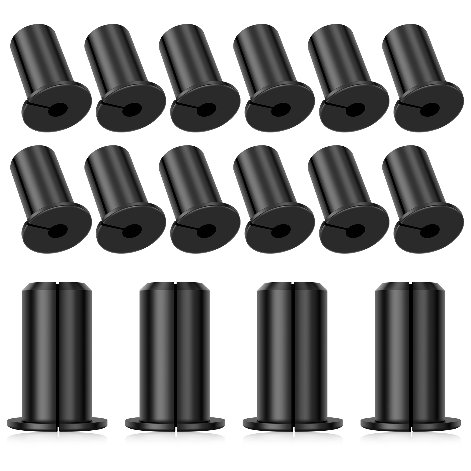 16Pcs Through the wall Cable Grommet for 3/4Inch Cable Ethernet Cable Organizer Network Wire Holes Grommet Wire Protection Cover: SKY BLUE