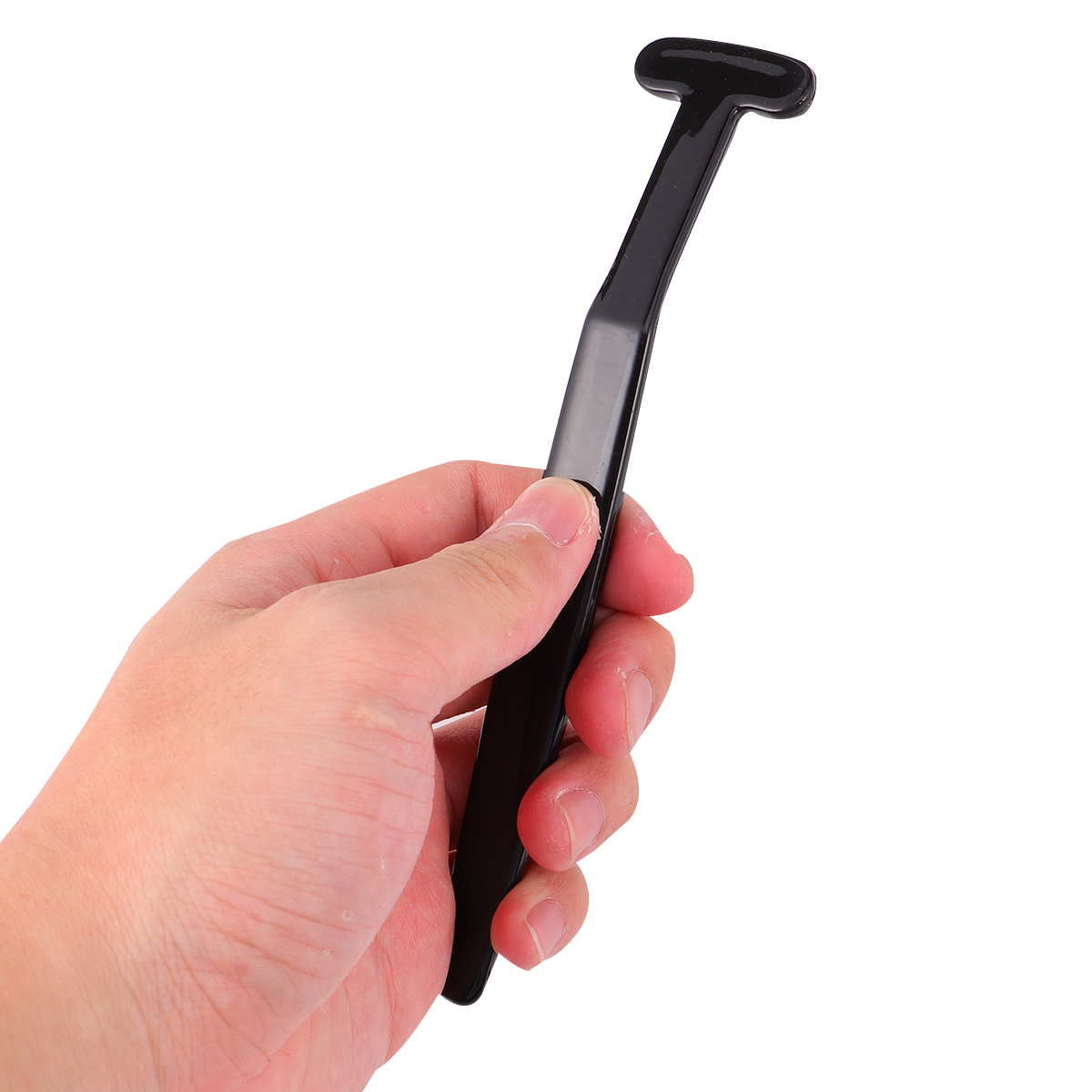 2Pcs Tong Borstel Zwarte Tong Borstel Tong Cleaner Cleaning Tool Cleaner Voor Tong Reinigen