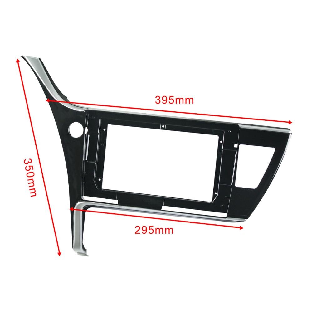 Panel adaptador de marco de dvd para coche, instalación de montaje en tablero, 10,1 pulgadas, 2DIN, para TOYOTA COROLLA , rueda izquierda