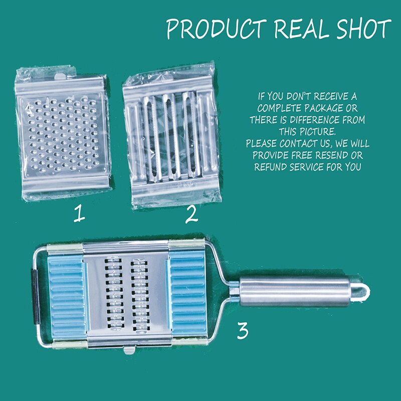 4 i 1 kjøkkenkutter løkkutter skjærer kjøkkentilbehør verktøy rivjern til gulrøtter grønnsakskutter manuell slippotetkvern